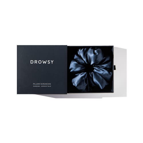Drowsy Sleep Co . Pillow Scrunchie In Midnight Blue