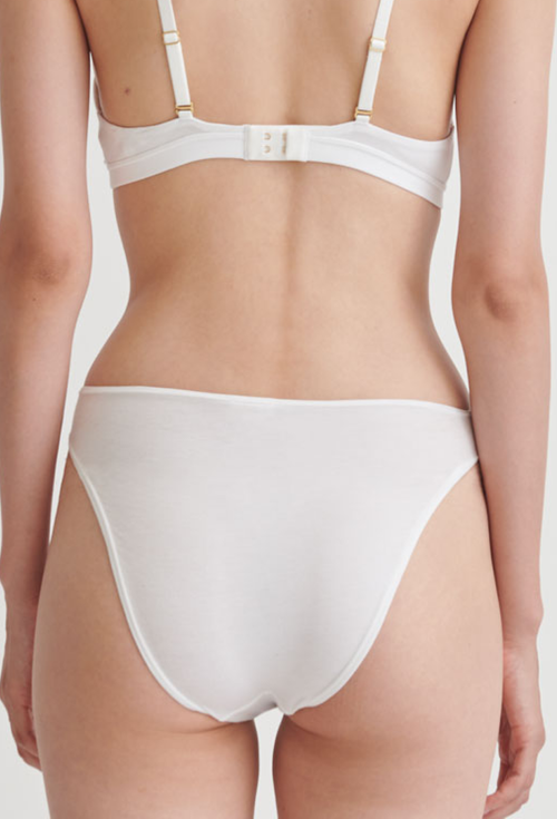 Skin Galen High Leg Brief In White