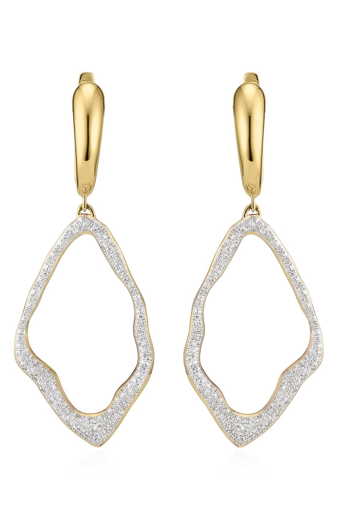 Monica Vinader 'Riva' Diamond Drop Earrings Nordstrom