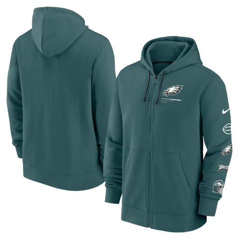 Men's Philadelphia Eagles Nike Heathered Kelly Green Slub Rewind Playback  Helmet Long Sleeve T-Shirt