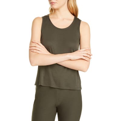 Eileen Fisher Scoop Neck Tank, Green