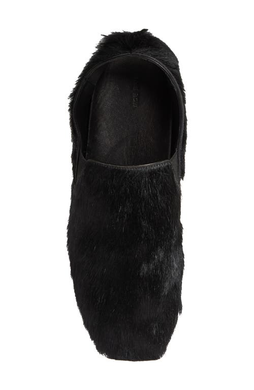 The Row Vincit Genuine Calf Hair Slip-on Shoe In Black