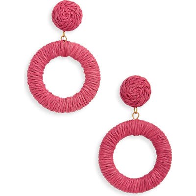 Panacea Wrapped Circle Drop Earrings