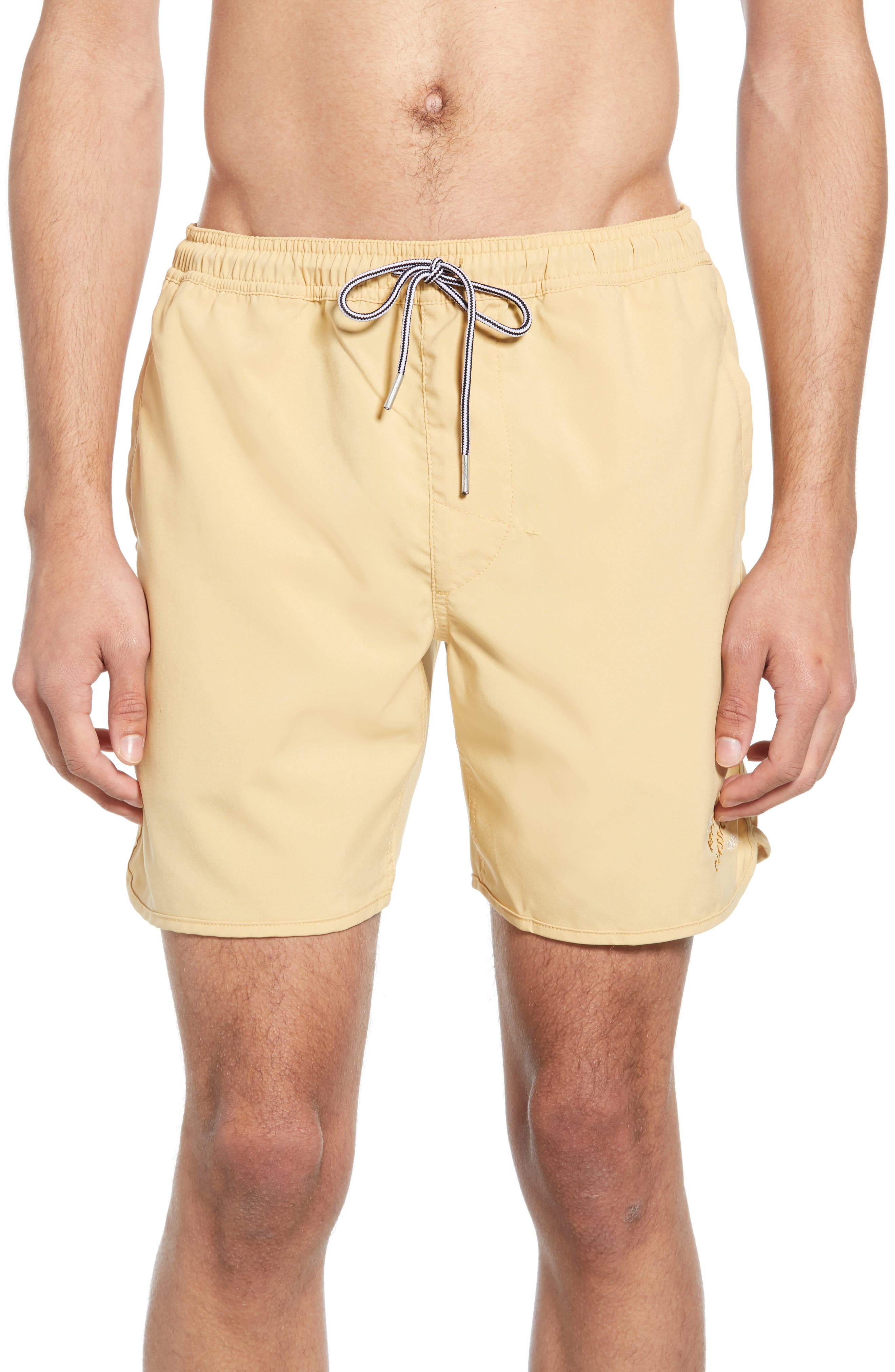 Rhythm Black Label Board Shorts, Yellow