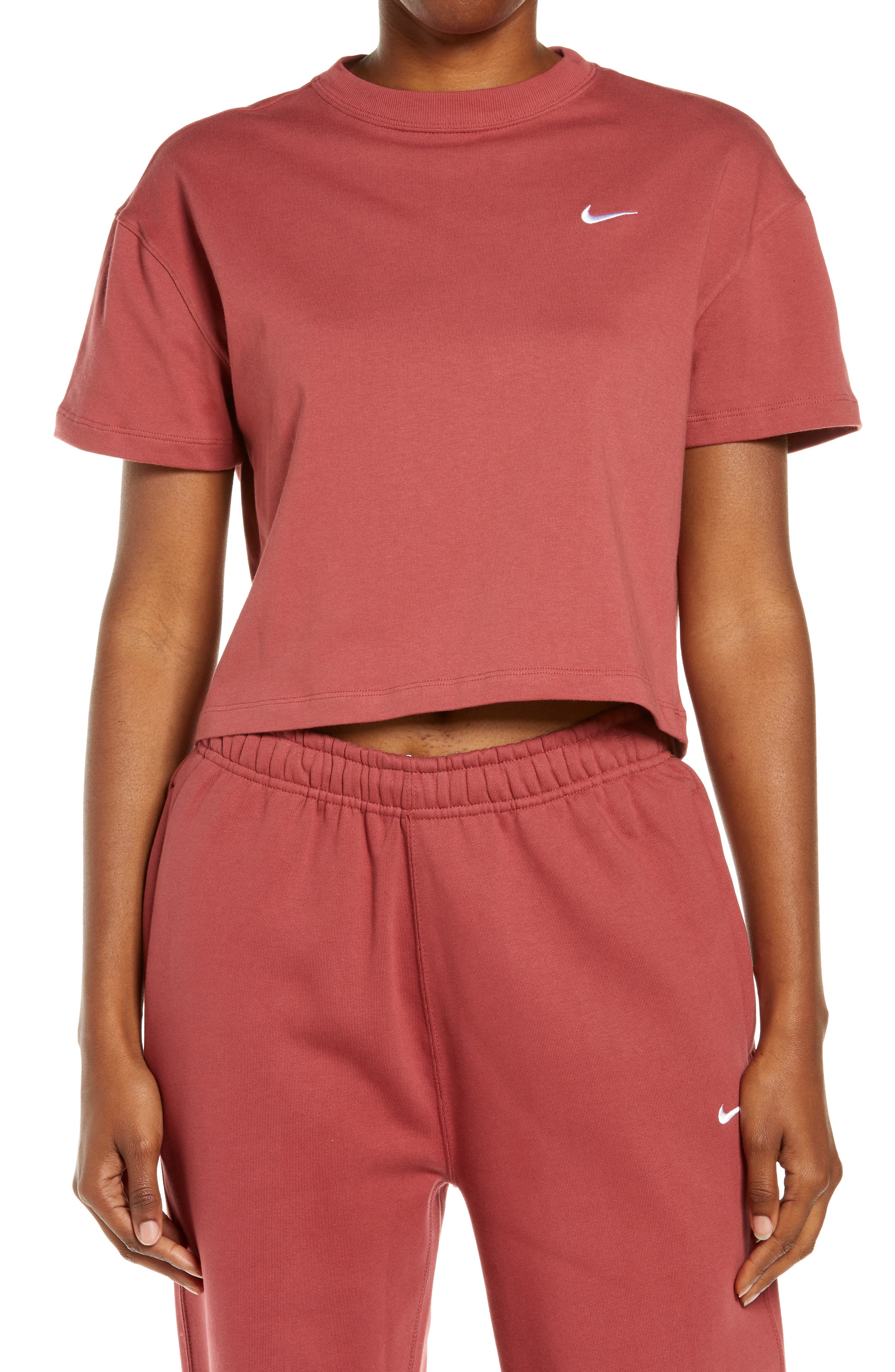 Nike Lab Nrg Crop Cotton T-shirt In 