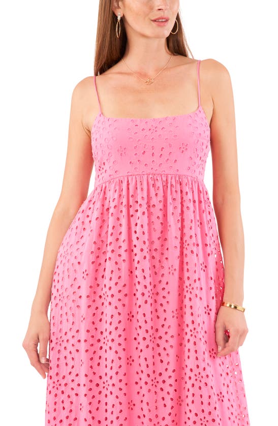 Shop 1.state Eyelet Cotton Maxi Sundress In Island Bloom