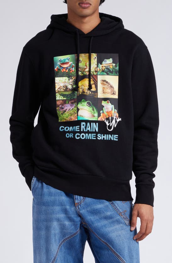 Jw Anderson Frog Hoodie In Black | ModeSens