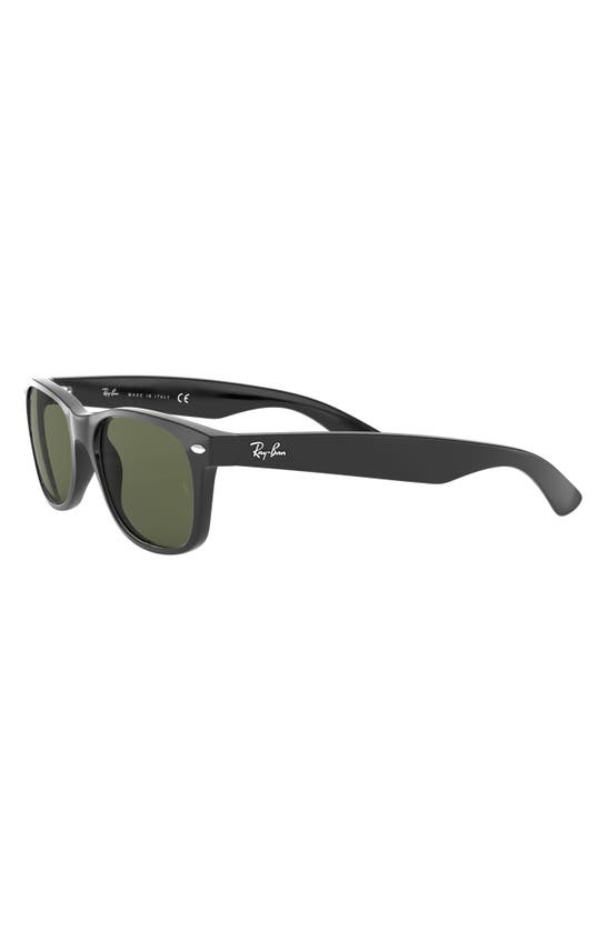 Shop Ray Ban Ray-ban New Wayfarer 55mm Rectangular Sunglasses In Black