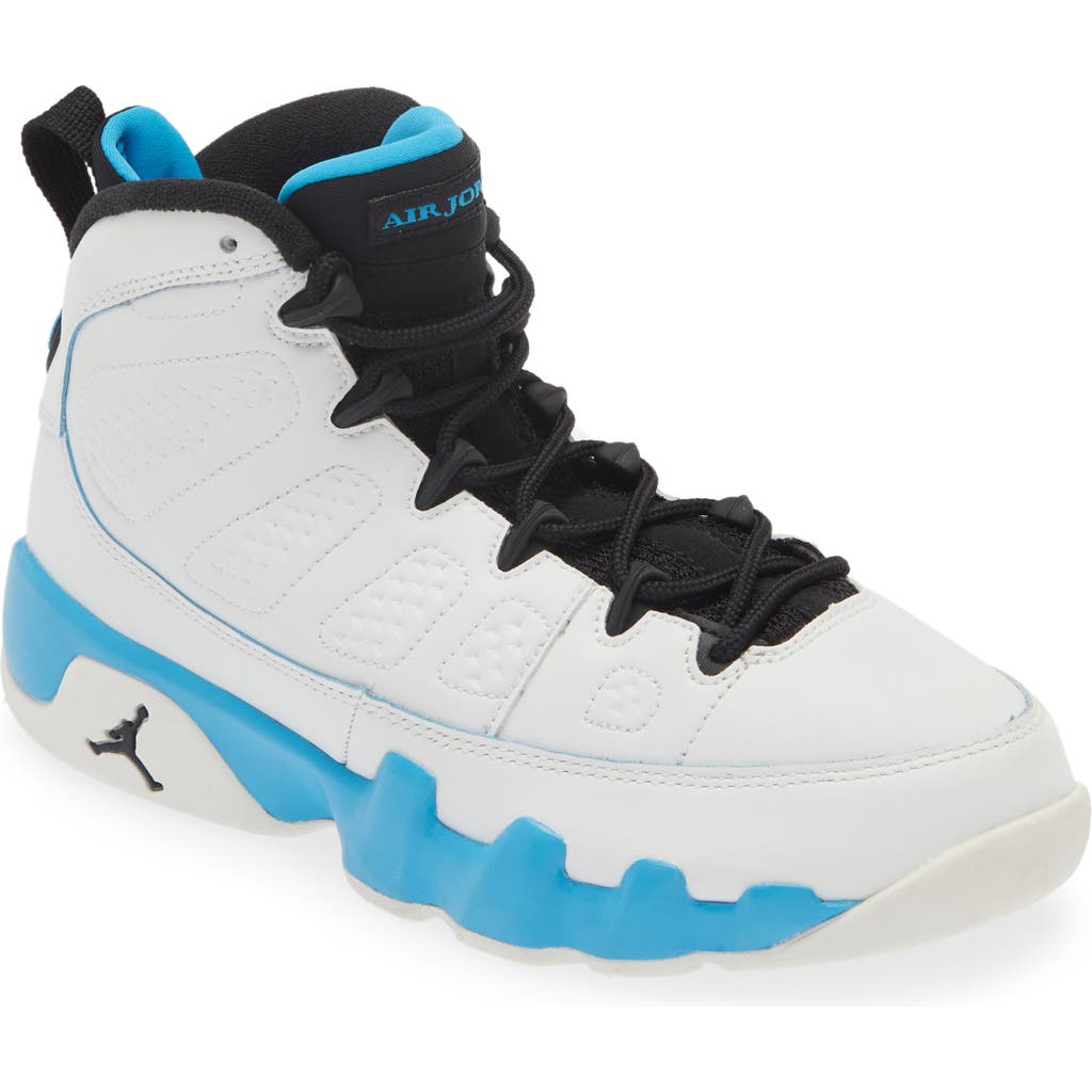 Jordan Kids' Air  9 Retro 'powder Blue' High Top Sneaker