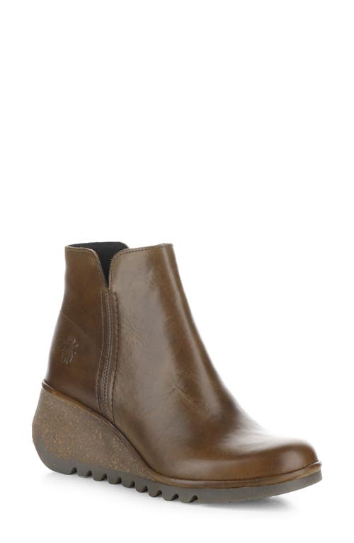 Fly London Nilo Wedge Bootie 002 Camel Rug at Nordstrom,