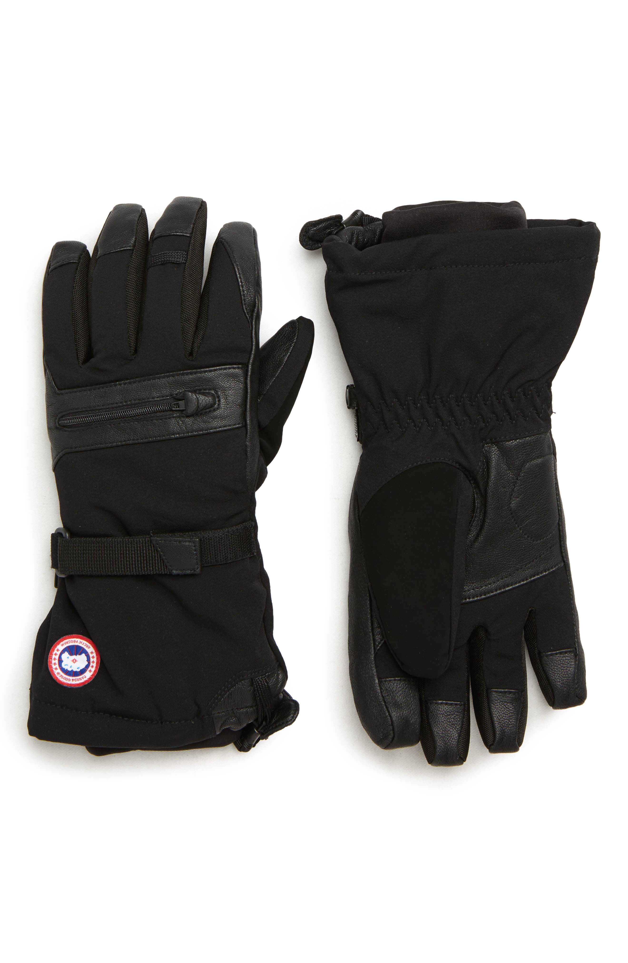 Canada Goose Northern Utility Gloves in Black at Nordstrom, Size Medium Us