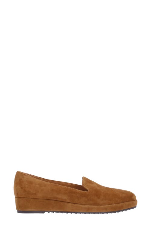 L'amour Des Pieds Carlow Platform Wedge Loafer In Coffee
