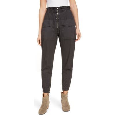 Isabel Marant Etoile Tapered Cargo Pants, 6 FR - Black