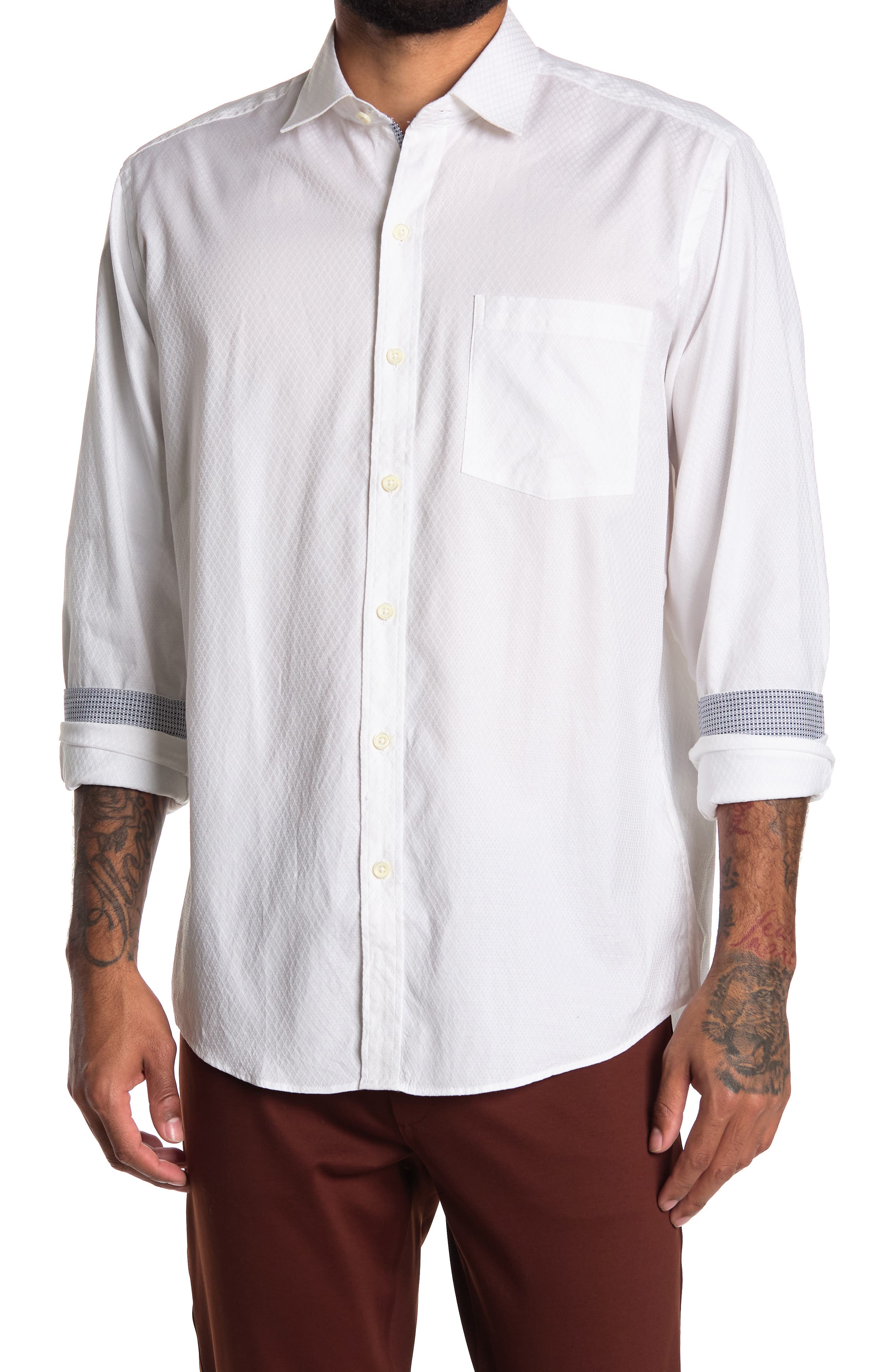 bugatchi white shirt