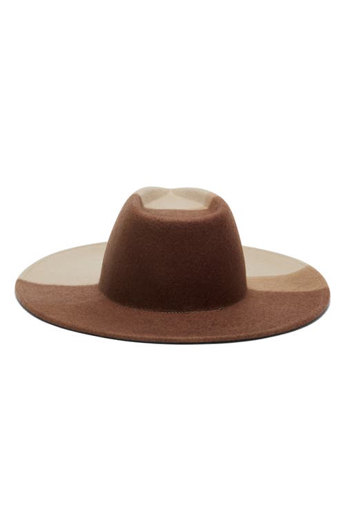 Eugenia Kim Harlowe Felted Wool Hat In Beige/ Camel/ Brown
