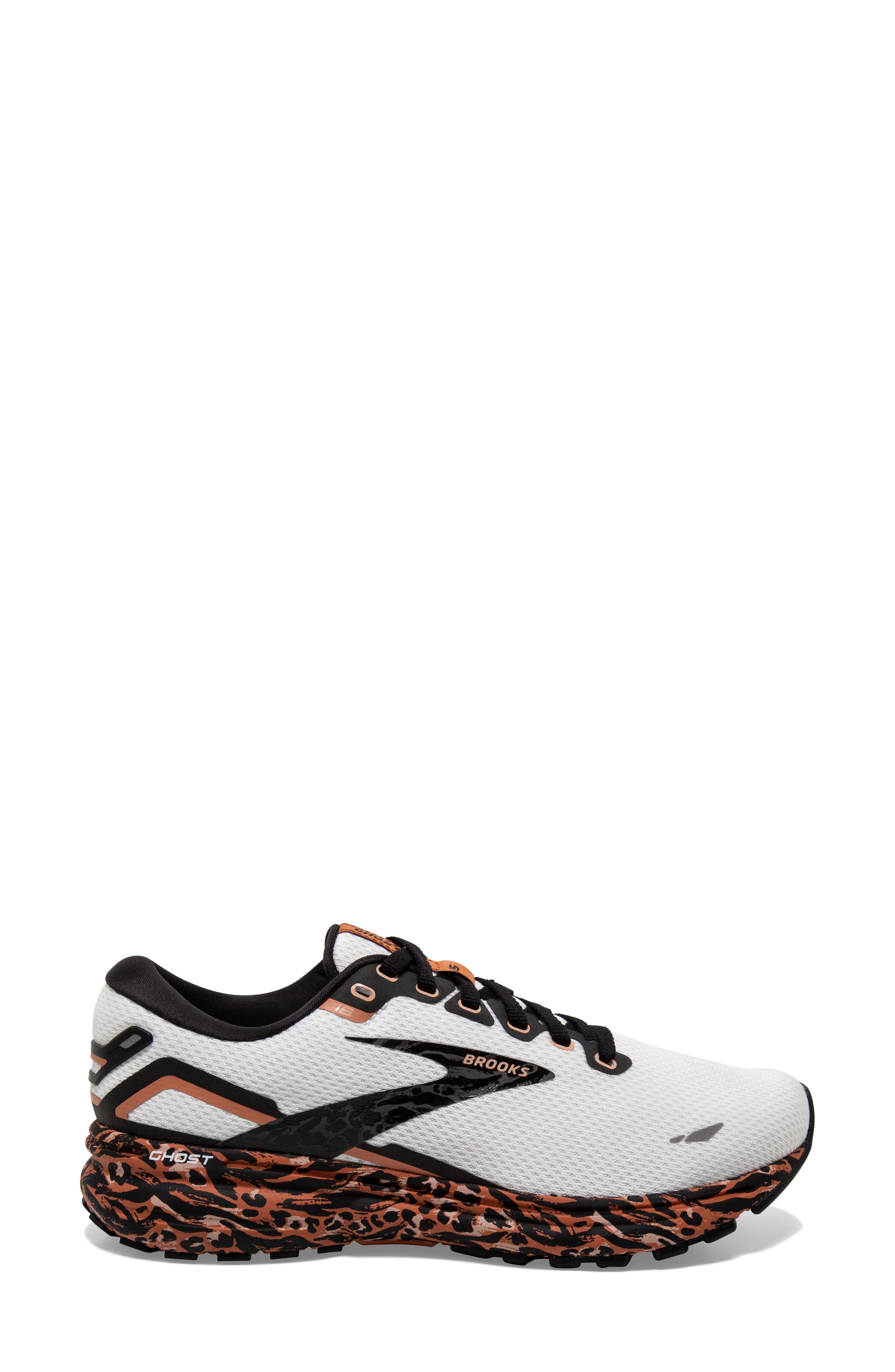 Brooks Ghost 15 Men’s Size 12 White Black Orange Leopard Running Shoes White Brooks Mens Ghost 16 Running Shoe | Rack Room Shoes main image 4