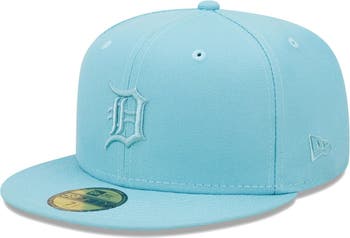  New Era 59Fifty Hat Detroit Tigers MLB Authentic Road Navy  Blue Fitted Cap (7 3/8) : Sports & Outdoors