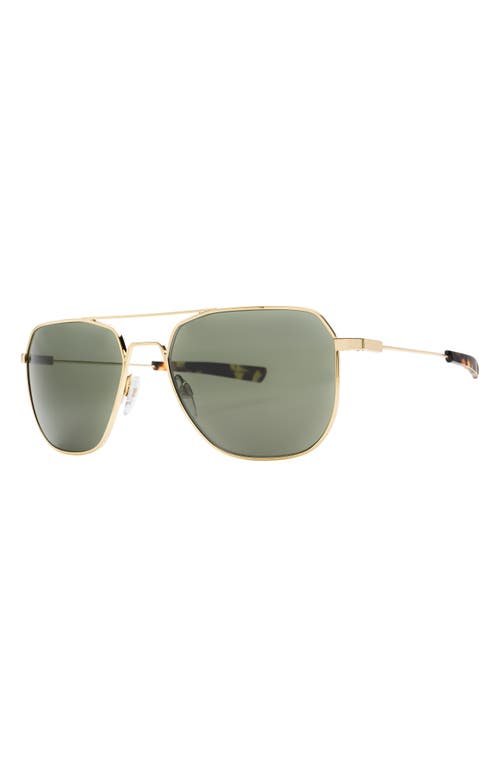 Shop Electric Rodeo 54mm Polarized Aviator Sunglasses In Shiny Gold/grey