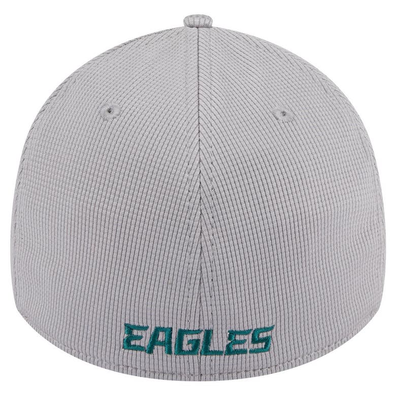 Shop New Era Gray Philadelphia Eagles Active 39thirty Flex Hat