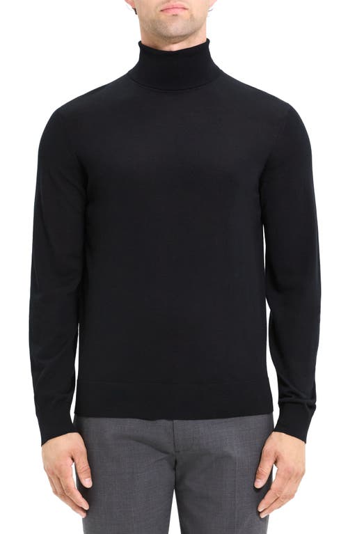 Theory Merino Wool Blend Turtleneck Sweater in Black at Nordstrom, Size X-Large
