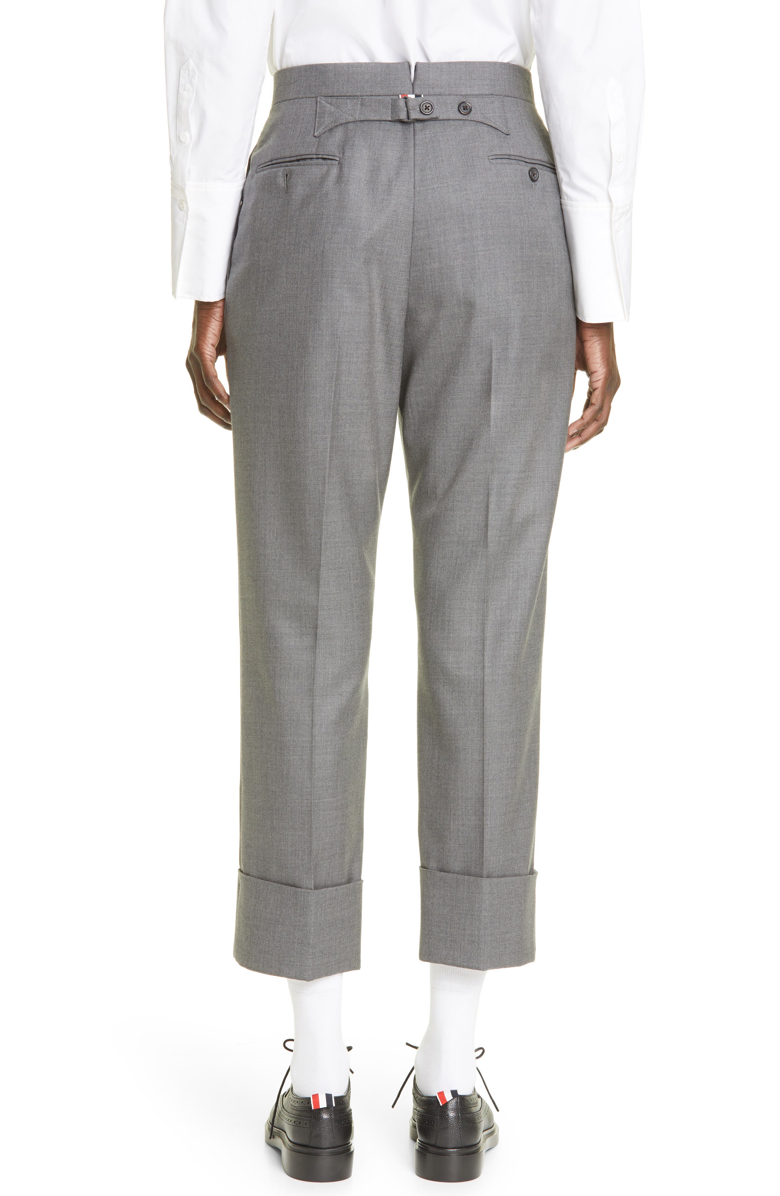 Thom Browne Back Strap Wool Cuff Crop 