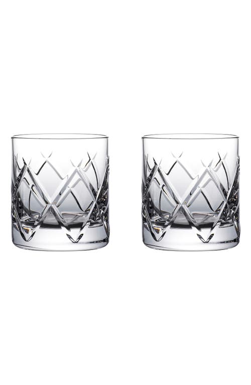 Waterford Set of 2 Connoisseur Olann Straight Lead Crystal Tumblers in Clear at Nordstrom