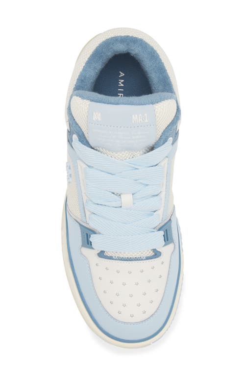 Shop Amiri Ma-1 Platform Sneaker In Alabaster Blue