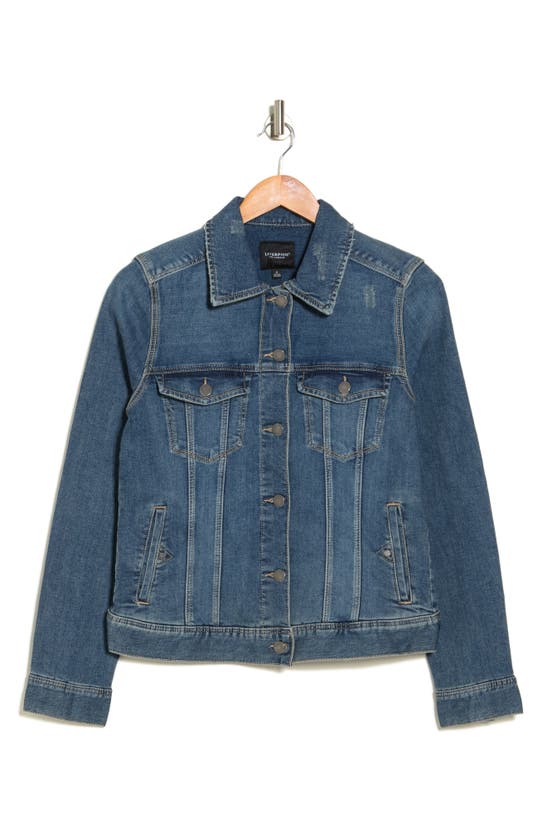 Liverpool Classic Denim Jacket In Higgins