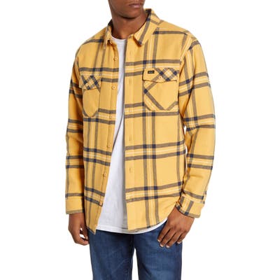 Rvca Yield Plaid Button-Up Flannel Shirt