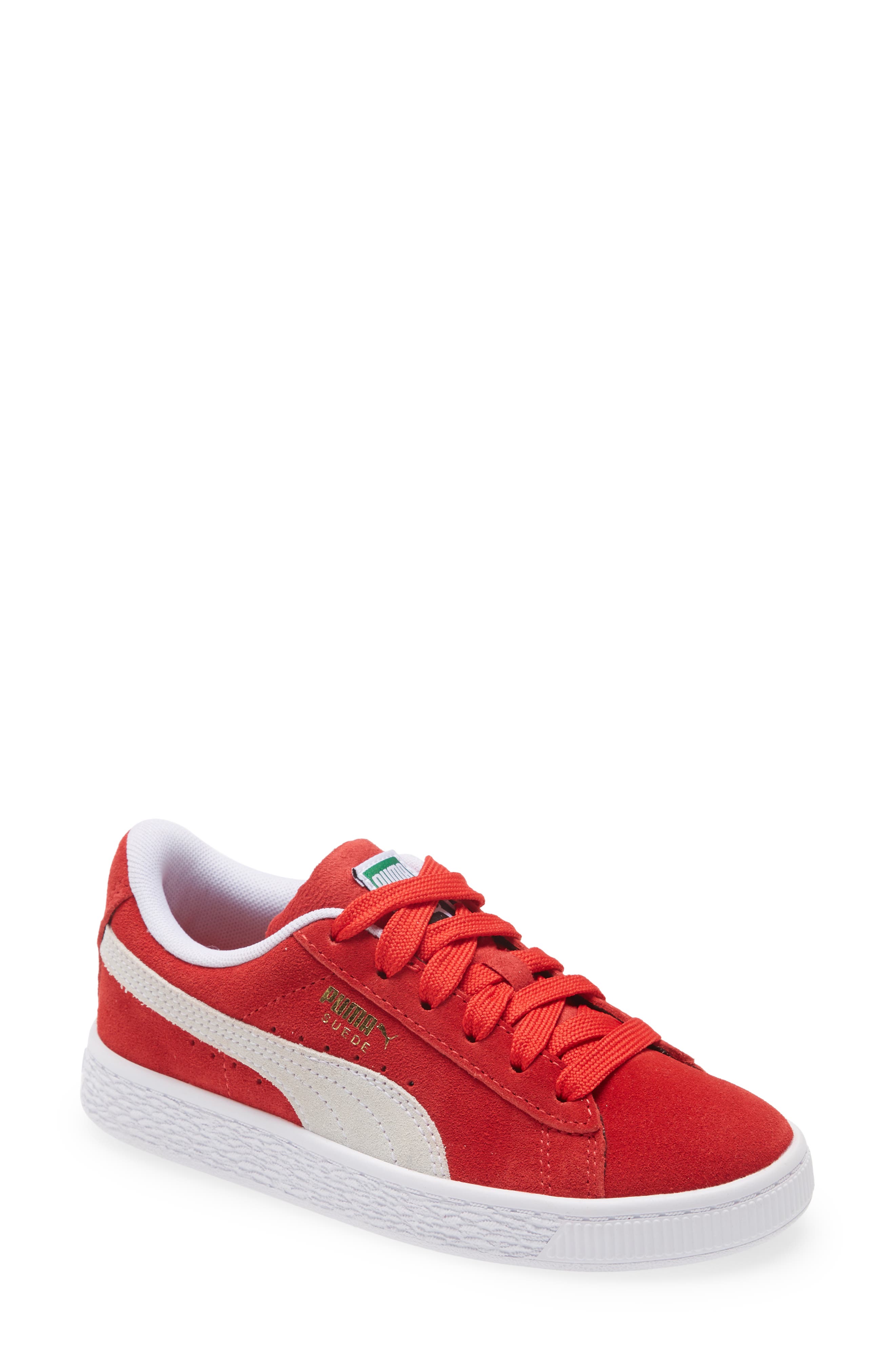 Puma Kids' Suede Classic Xxi Sneaker In High Risk Red- White | ModeSens