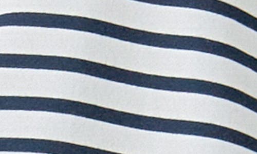 Shop Grey Lab Stripe Terry Cloth Pullover In White/navy