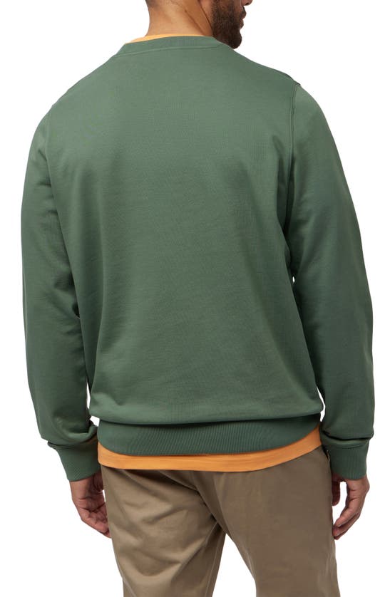 Shop Psycho Bunny Floyd Embroidered Crewneck Sweatshirt In Agave Green