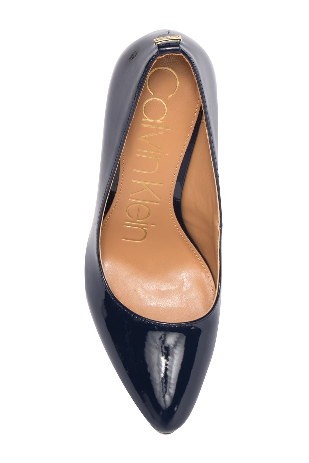 calvin klein susan patent platform pump