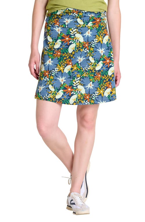 Chaka Knit A-Line Skirt in Midnight Floral Print