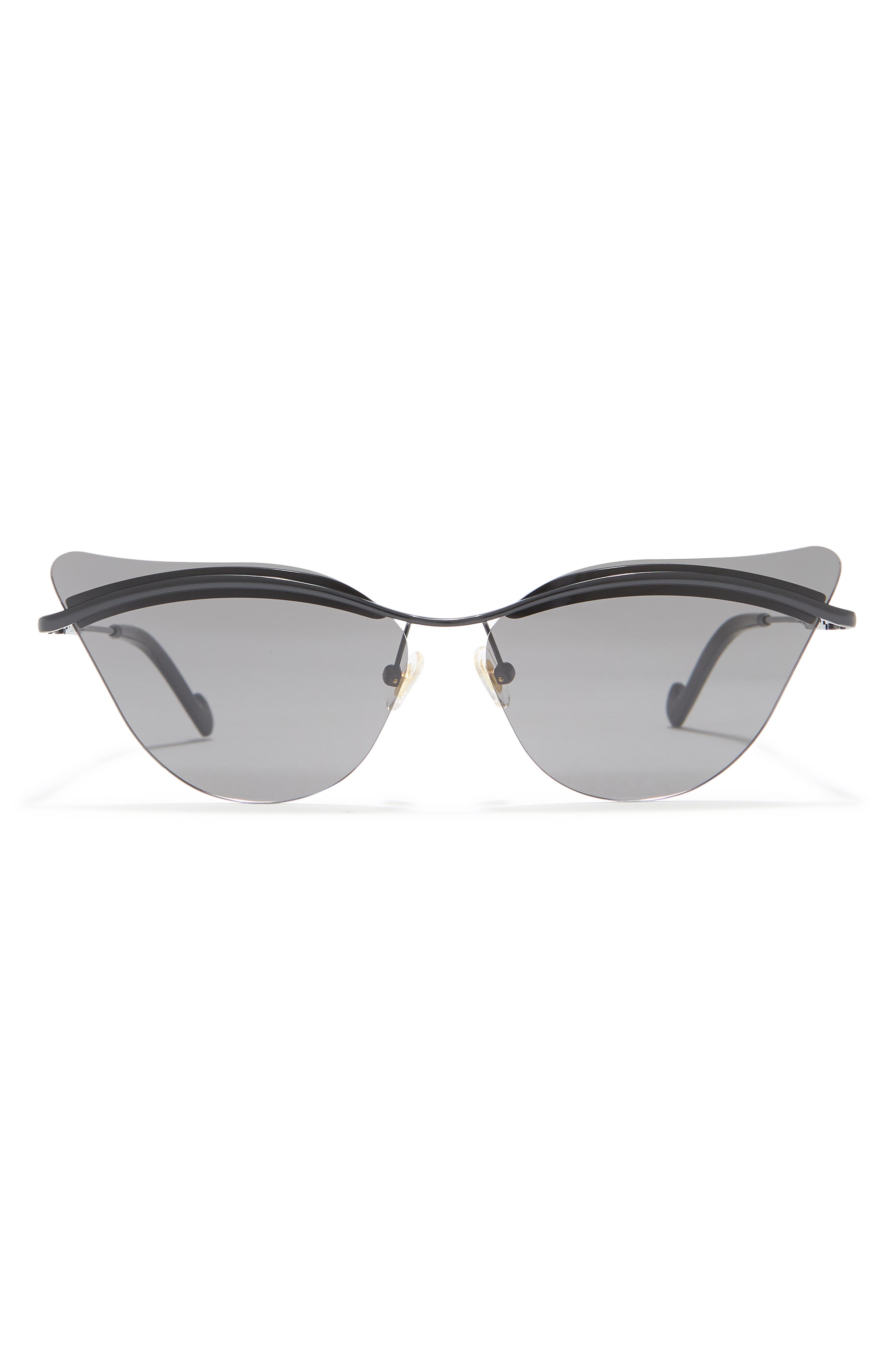 Zimmermann 65mm Broulee Cat Eye Sunglasses In Black / Smoke Mono