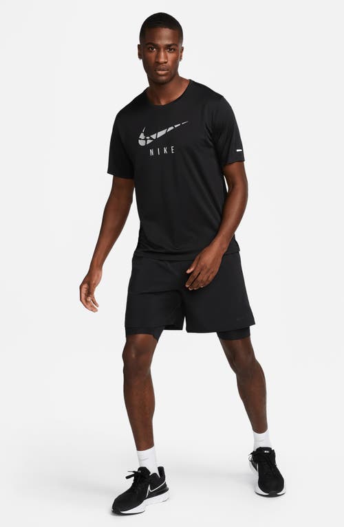 Shop Nike Dri-fit Unlimited 2-in-1 Versatile Shorts In Black/black/black