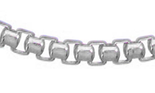 Shop Fzn Box Chain Necklace In Silver