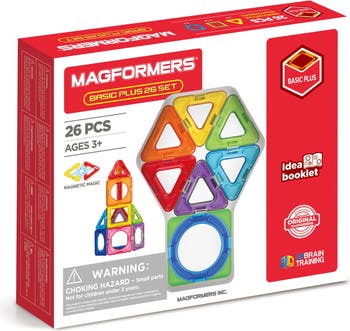 Magformers Basic Plus 26-Piece Magnetic Construction Set | Nordstrom