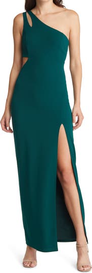 Lulus Simply Beautiful One Shoulder Column Gown | Nordstrom
