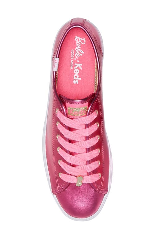 Shop Keds ® X Barbie™ Platform Sneaker In Pink Leathe