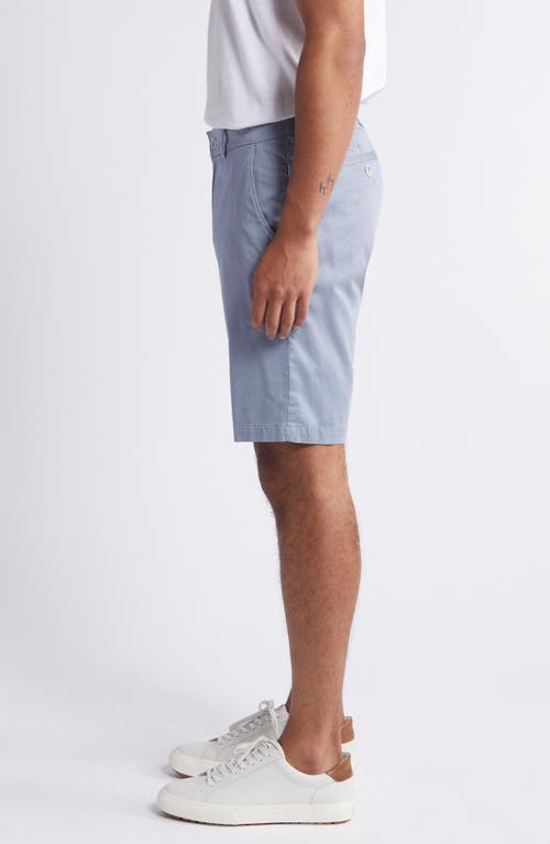 Shop Brax Bozen Flat Front Stretch Cotton Bermuda Shorts In Dusty Blue