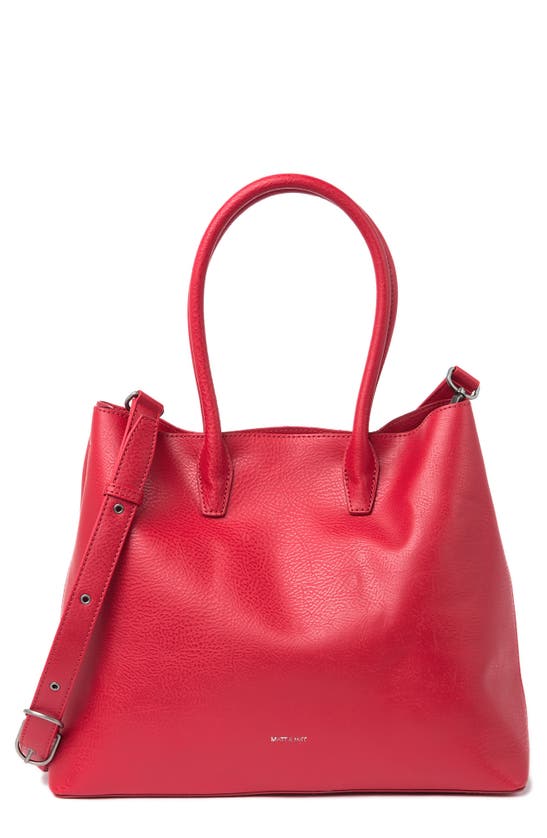 Matt And Nat Dwell Satchel Bag In Red