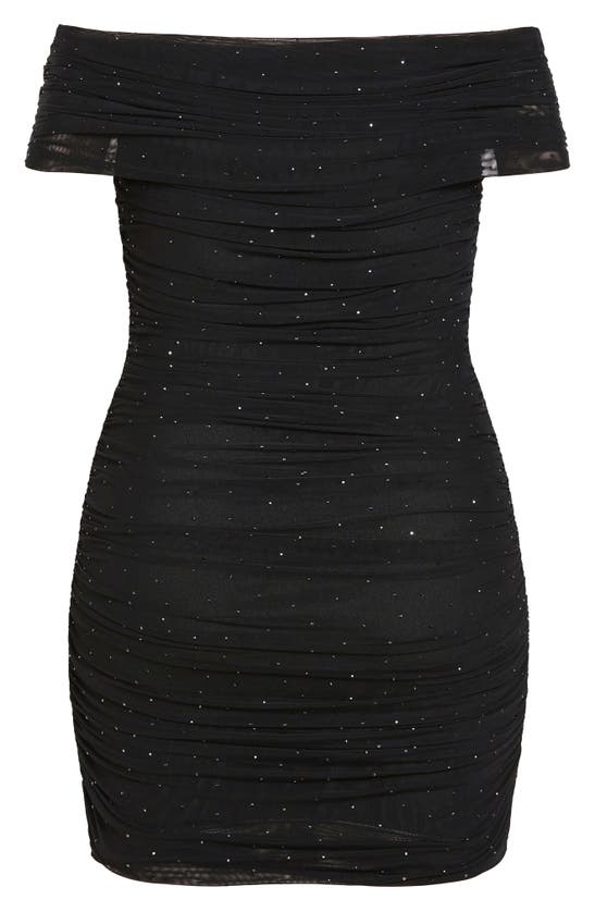 Shop City Chic Kiera Off The Shoulder Minidress In Black