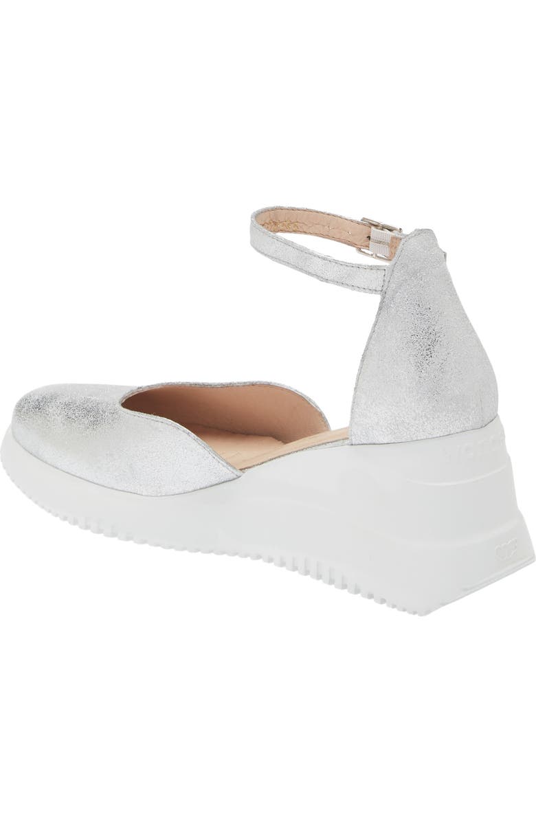 Wonders Metallic Wedge Sandal, Alternate, color,
