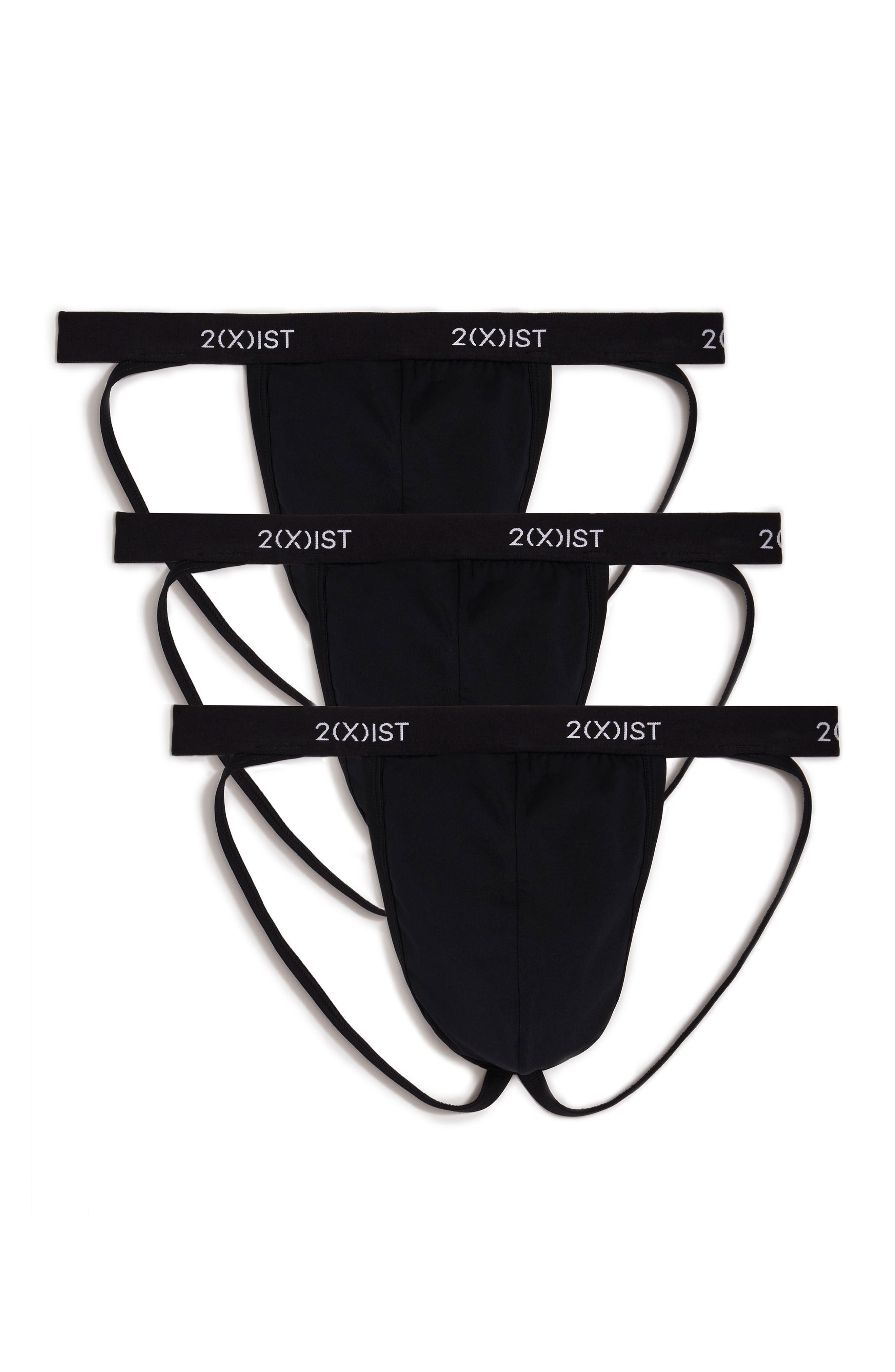 IST Mens Micro Speed Dri 3pk Jock Strap Underwear Jock Strap X 2