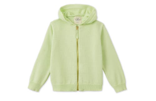 Vild House Of Little Kids'  Organic Knit Cardigan In Light Green