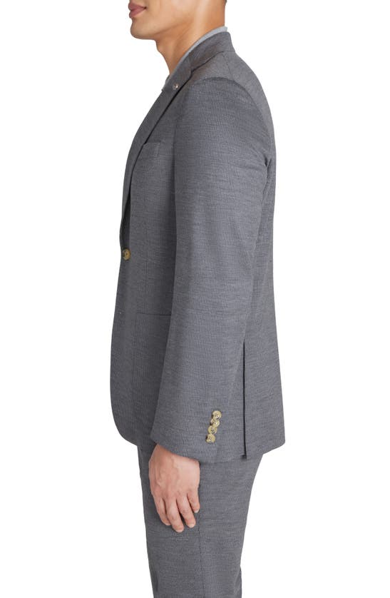 Jack Victor Hartford Soft Constructed Wool Blend Suit In Grey