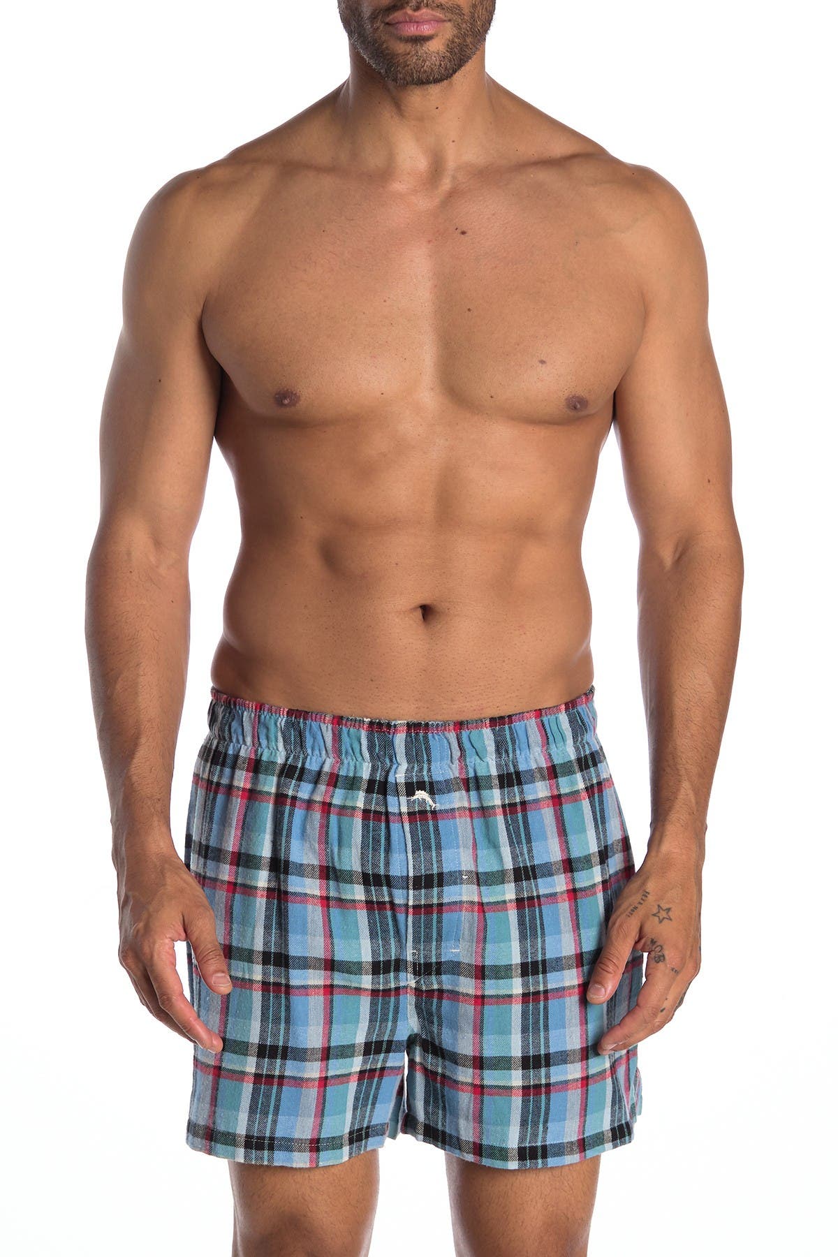 plaid flannel boxers