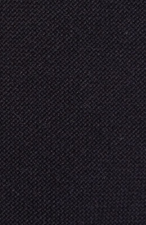 Thom Browne Grosgrain Trim Wool Tie In Navy