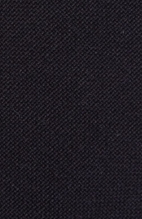 Shop Thom Browne Grosgrain Trim Wool Tie In Navy